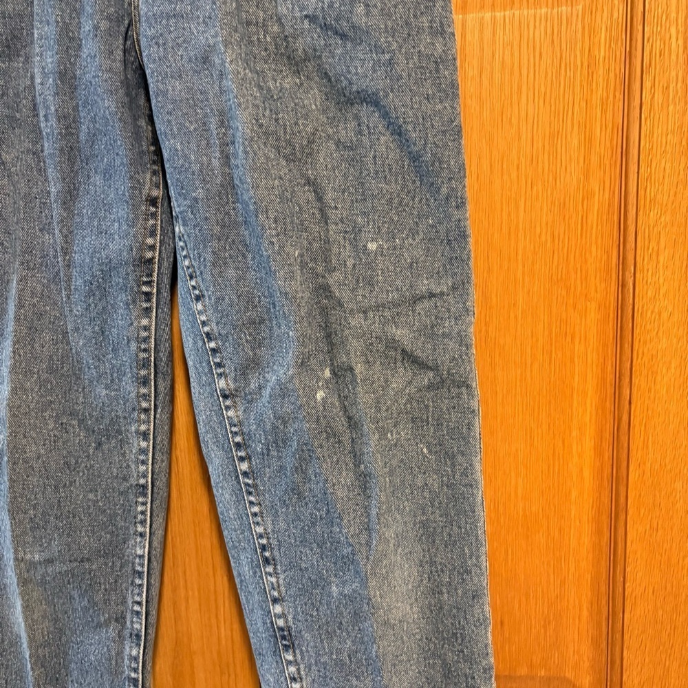 Vintage Lee Jeans Women's 26X29 7 Med Blue Tab Denim Union Stamp Made USA 1980s - Picture 3 of 11